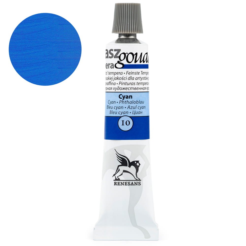 Farba Gouache Renesans 20 ml - 10 Cyjan