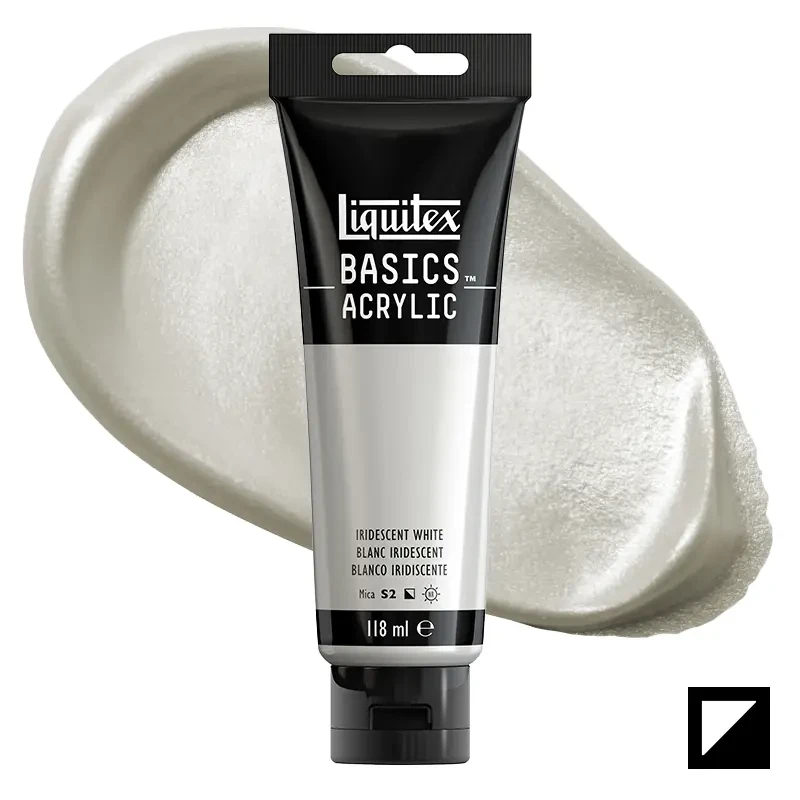 Farba akrylowa Liquitex Basics Acrylic 118 ml - 238 Iridescent white