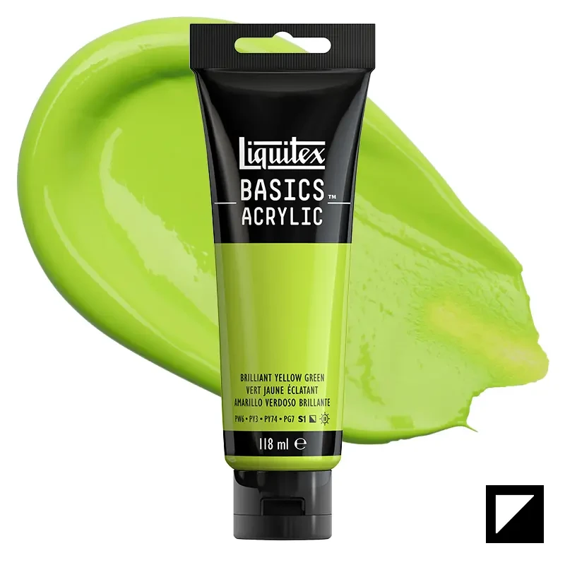 Farba akrylowa Liquitex Basics Acrylic 118 ml - 840 Brilliant yellow green